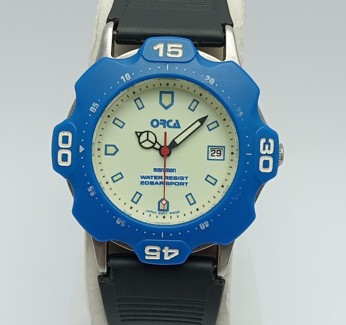 Orca Maruman WM581 Quartz Vintage Men's Diver Watch AHS361ALI4 | eBay