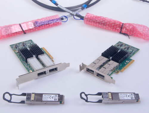HP Mellanox 544QSFP 649281-B21 MCX354A-FCBT Firmware 40GbE PCIe ConnectX-3 NIC - Picture 1 of 7