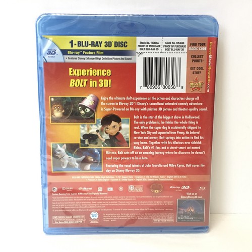 Disney Bolt 3D Blu-Ray Movie - Picture 3 of 5
