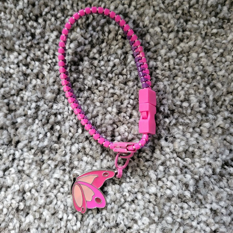 4 Different Girl Bracelets. Best Friends. Butterfly. Raccoon. Charm Bracelet.   - Image 2 of 4