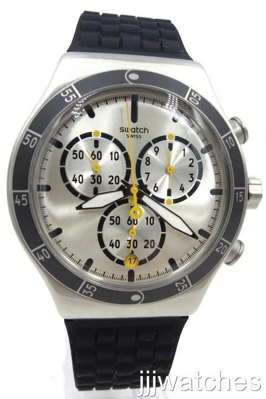 Mens black swatch watch sale