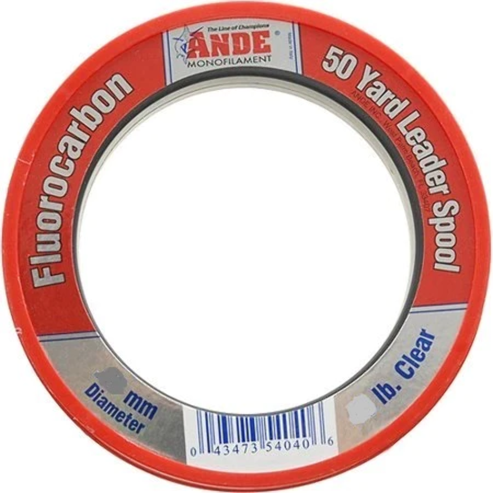 Ande Fluorocarbon Leader Clear 50yds 1580lb eBay