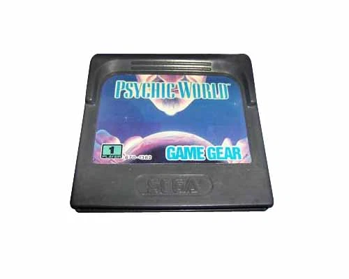 Psychic World (Sega Game Gear, 1991) Label Damage Peeling See Photos