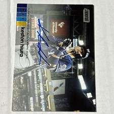 2020 Topps Stadium Club Auto Keston Hiura #AKHI On-Card Autograph Blue Ink