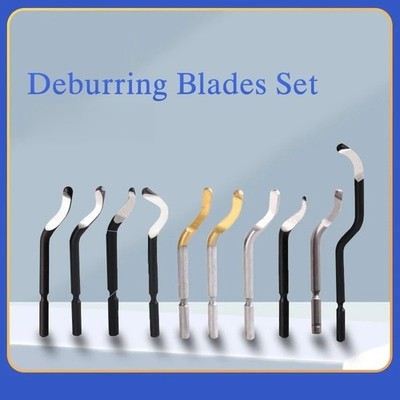Trimming Tool Deburring Blades Set Burr Handle 360 Degree Deburring  Rotary Head