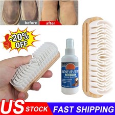 2 Pieces Suede Shoe Brush Nubuck Cleaner Magic Silicone Rubber Crepe 2026