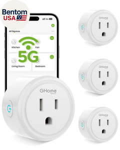 5G 15A Wifi Smart Plug Compatible with Alexa and Google Home, Outlet Timer Smart