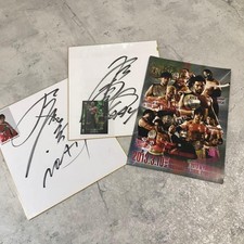Pro Wrestling NOAH Masakatsu Funaki Autograph Shikishi Card Pamphlet (Price