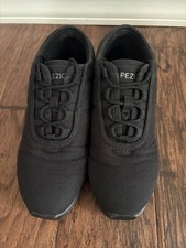 Dance shoes -size 8 Capezio Women s laced up Canvas in black.