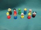 Vintage Fisher Price Little People Lot of 10 All Different All Plastic Figures