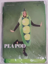 Hauntlook Pea Pod Costume Adult One Size Halloween Funny Veggie Outfit New