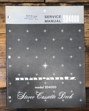 Marantz SD4000 SD-4000 Cassette Service Manual Original 