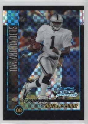 2002 Bowman Chrome X-Fractor 25/250 Ronald Curry #214 Rookie RC 3c7