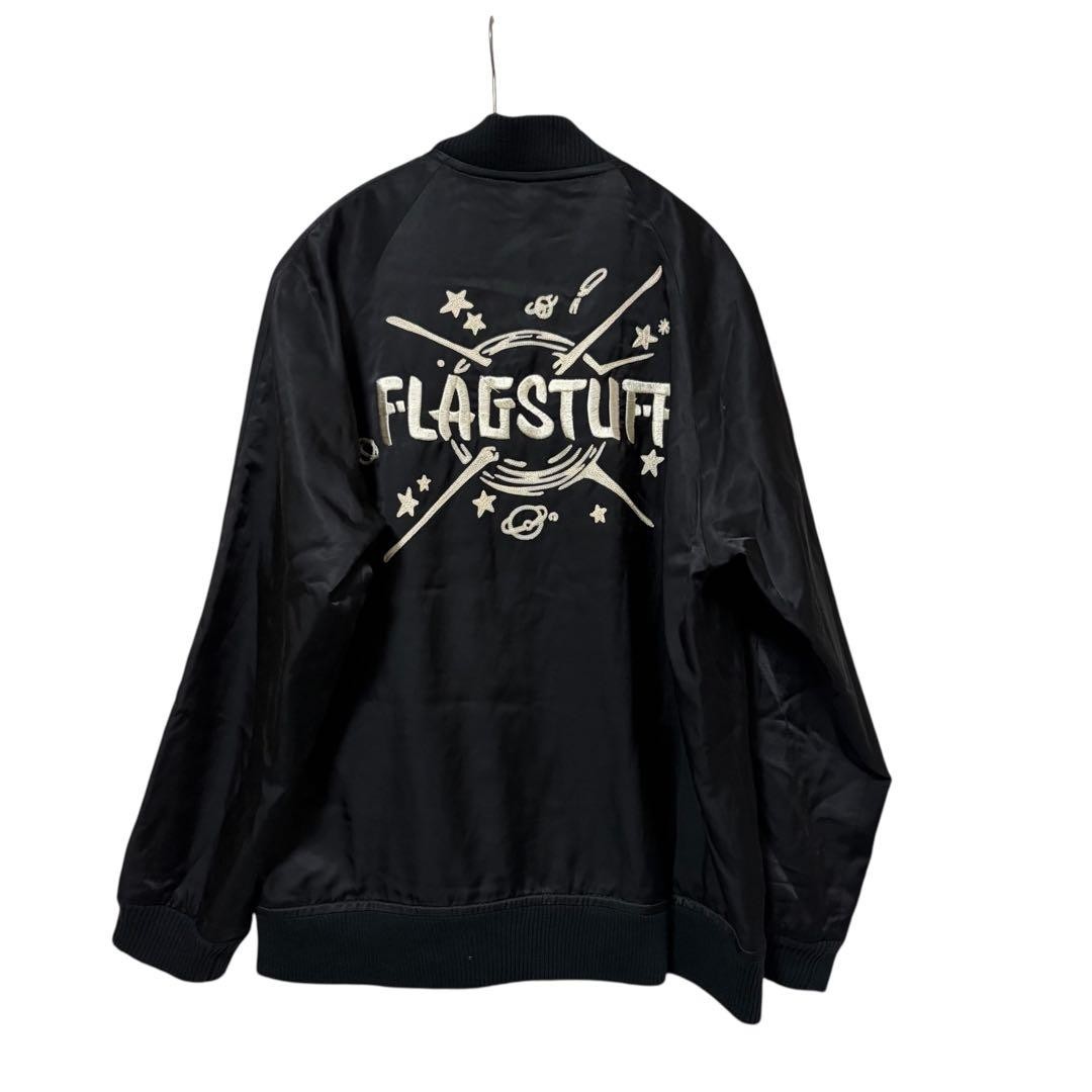 Flagstaff Sukajan Reversible Black Embroidered Bomber Jacket L