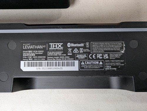 Enceintes gaming Bluetooth Razer Leviathan V2 (2 pièces) noires testées et fonctionnelles #1 - Photo 10/13