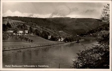RPPC Hotel Restaurant Stiftmuehle Heidelberg vintage postcard v248