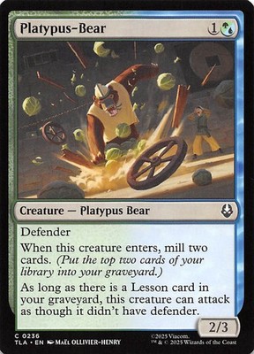 Platypus Bear 236 Avatar: The Last Airbender Magic the Gathering