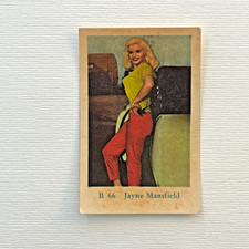 Jayne Mansfield #66 Dutch Gum Card 1960s Vintage Non-Sport Trading Card