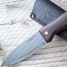 Condor Bushlore Knife Joe Flowers 1075 Carbon Steel Leather Sheath CTK232-4.3HC