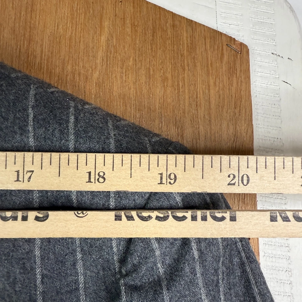 Lauren Ralph Lauren Suit Mens 42L Gray Chalkline Flannel Wool Pants 36x30 Pleat - Image 4 of 4