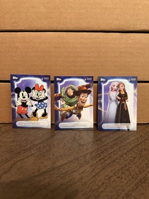 TOPPS Disney D23 (2026) Expo Exclusive Three Card Set: Toy Story, Elsa, Mickey