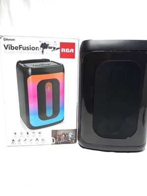 RCA VibeFusion Flame Party Speaker Bluetooth LED Color Effect Portable Speaker