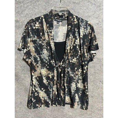 Vintage Y2K Notations Blouse Size PL Office To Evening Corporate Chic Whimsigoth