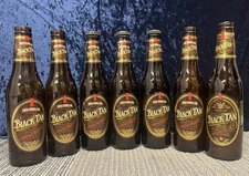 Lot Of 7 Michelob BLACK & TAN Dark Ale & Lager 12 oz BEER BOTTLES