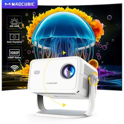 Magcubic 650ANSI L018 Projektor Native 1080P Android 14 8K Autofokus & Keystone