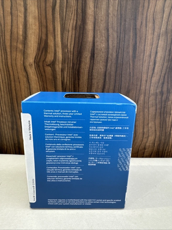 INTEL CELERON G3930 DUAL CORE PROCESSOR 2.9 GHZ LGA1151 - Image 2 of 2