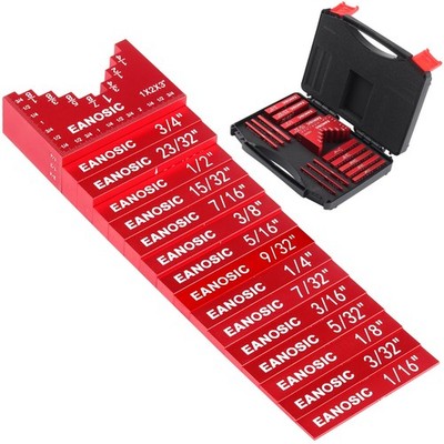 EANOSIC Setup Blocks Woodworking Tools - 16 PCS Height Gauge Block Set with... 