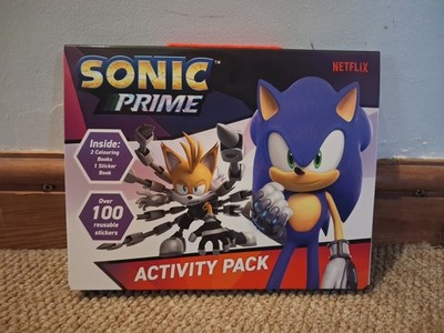 Sonic Prime Activity Pack 2 Malbücher, 1 Stickerbuch, über 100 Sticker