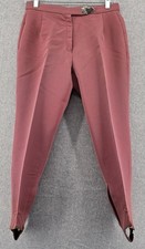 Head Vtg 70s Ski Pants Women Sz 14 Mauve Retro Stirrup Snowcore USA Made Bunny