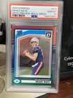 2024 Donruss - Rated Rookie Drake Maye #379 Optic Preview Red & Green  PSA 10