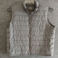 Tek Gear Men’s Black & Gray Insulated Vest XXL Excellent Condition