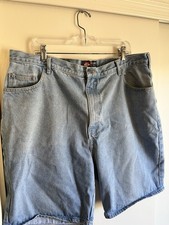 Route 66 Relaxed Fit Light Blue Denim Men's Jorts Shorts 5-Pocket Design Size 42