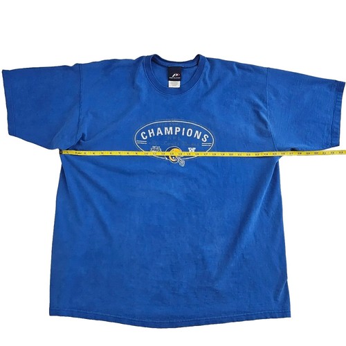 Vintage St Louis Rams (Mens XXL) T-Shirt Blue NFL Football Pro Player Superbowl - Picture 5 of 6