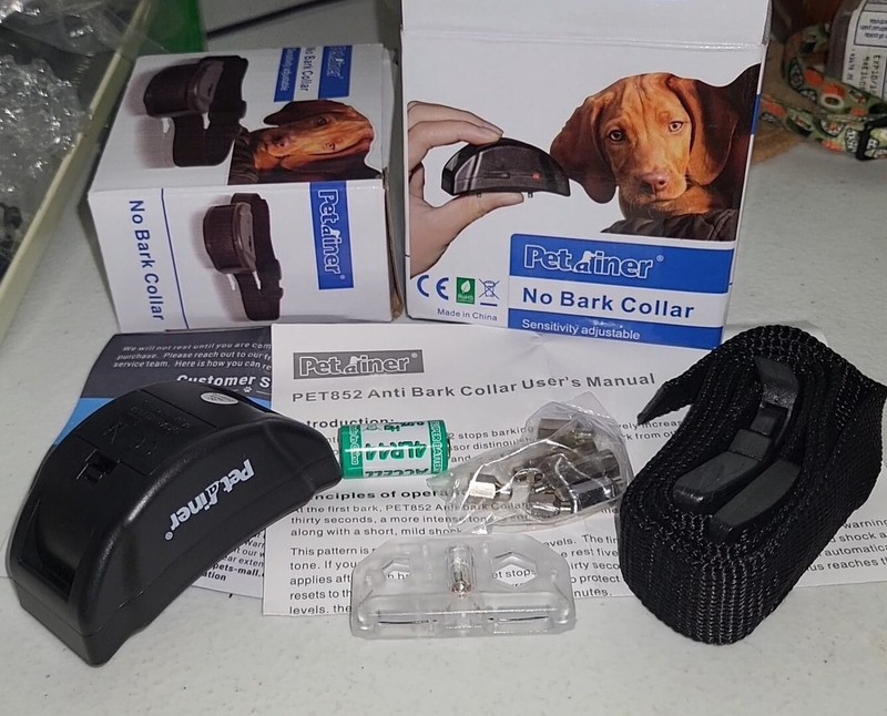 Petrainer No Bark Collar, Training Sensitivity Adjustable, New In Box.