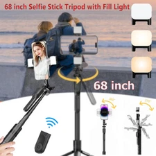 Portable 68" Wireless Remote Selfie Stick Tripod Phone Stand For iPhone Samsung