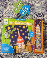 The Learning Journey 123 Rocketship 3 Ft Tall Puzzle Learn Counting New 2018