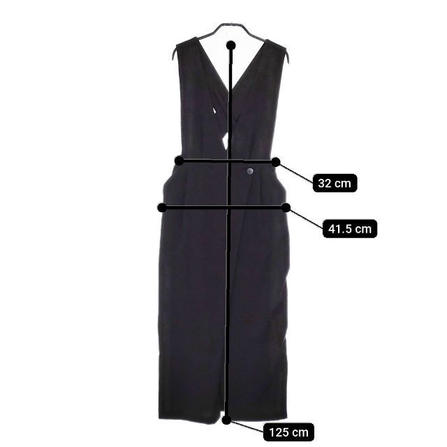 ENFOLD Double satin jumper skirt 300DA231-0790 dress black 5 ENFOLD Double satin jumper skirt 300DA231-0790 dress black 5