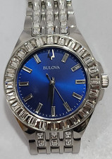 TW-9289 BULOVA CRYSTAL PHANTOM WOMEN'S SILVER TONE PROTOTYPE SAMPLE WATCH MB5-65