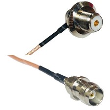 RG316 UHF Female Angle Bulkhead to TNC FEMALE RF Cable Rapid-SHIP LOT