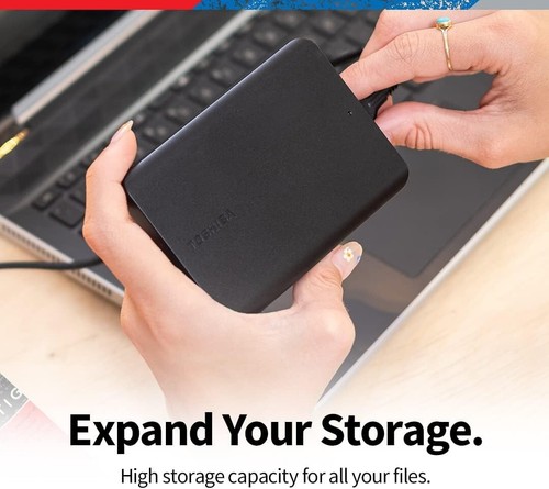 Lightweight 1TB Canvio Basics USB 3.0 Portable Hard Drive - Ideal for PCs - Picture 4 of 10