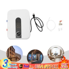 1500W 110V Electric Mini-Tank Water Heater Shower Compact Storage Top Outlet