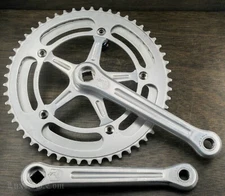 Vintage Campagnolo Nuovo Record RoadBike 170mm CRANKS 53t 48t Chainrings Bicycle