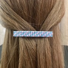 Multi Pastel Color Large French Barrette, 80mm