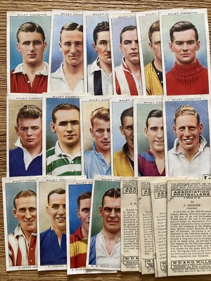 1939-40 Wills's Association Fußballer Zigarettenkarten - Wählen Sie Ihre