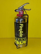 New 2 Ltr Stainless Fire Extinguisher - User Fillable/Schrader valve w/bracket