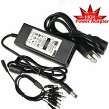 AC/DC Power Adapter 12V 5A 1 to 8 Power Splitter to CCTV Security Camera